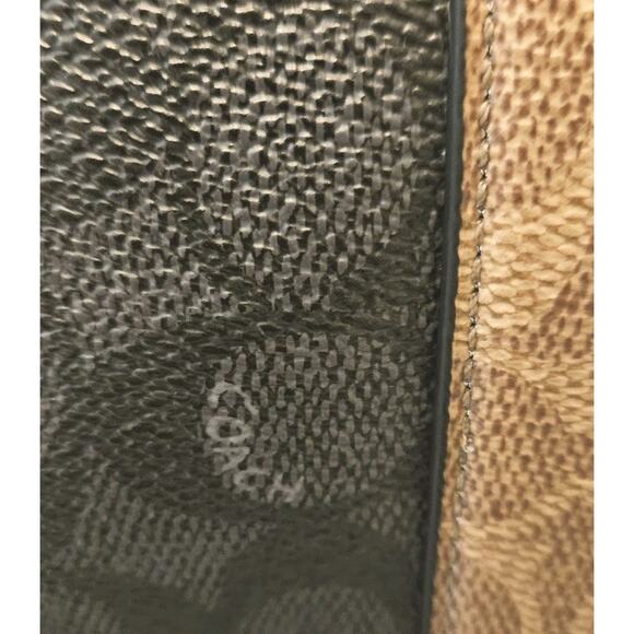 Coach 5079 2-Way Leather Metropolitan Portfolio Messenger Bag W/ Strap 15x12x3.5 - Picture 4 of 16